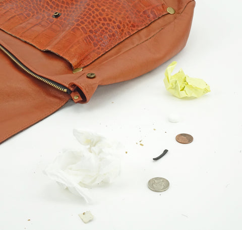 Empty your bag before storing