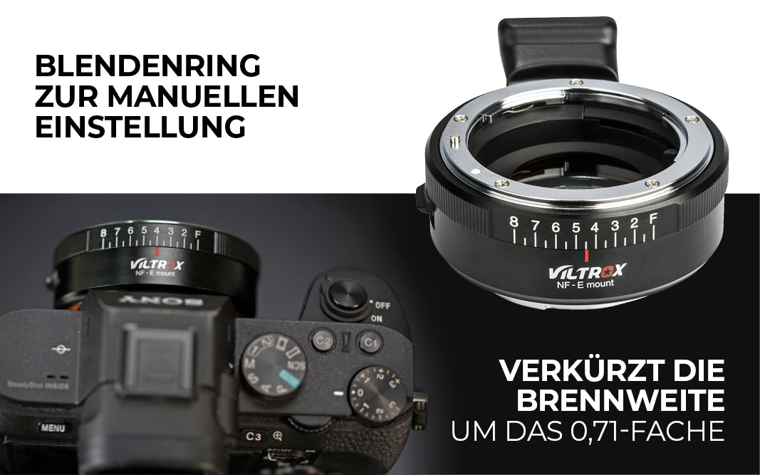 Aperture ring for manual adjustment