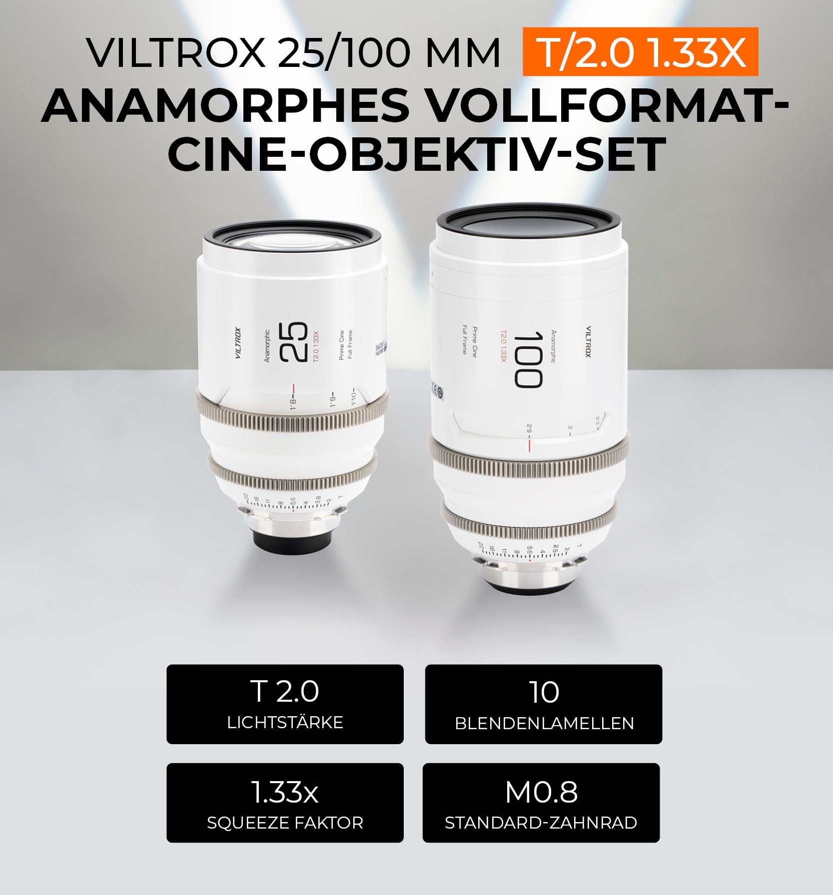 Anamorphic cine lens set