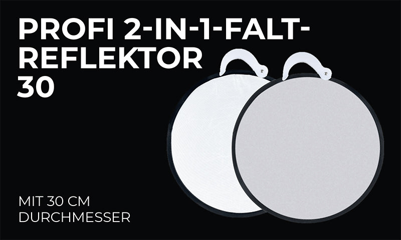 Profi 2-in-1 Faltreflektor 30 cm