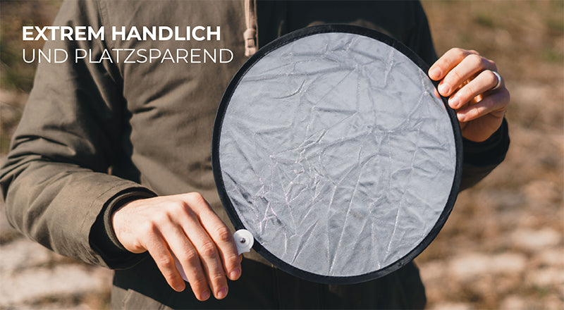 Extrem handlicher und Platzsparender Reflektor