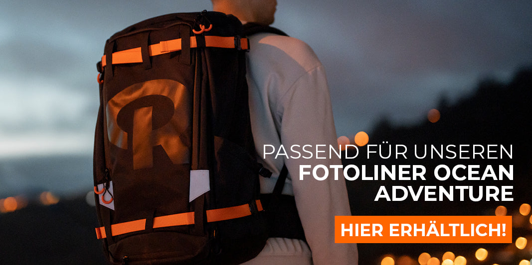 Die Cubes passen perfekt zu unserem Fotoliner Ocean Adventure Fotorucksack