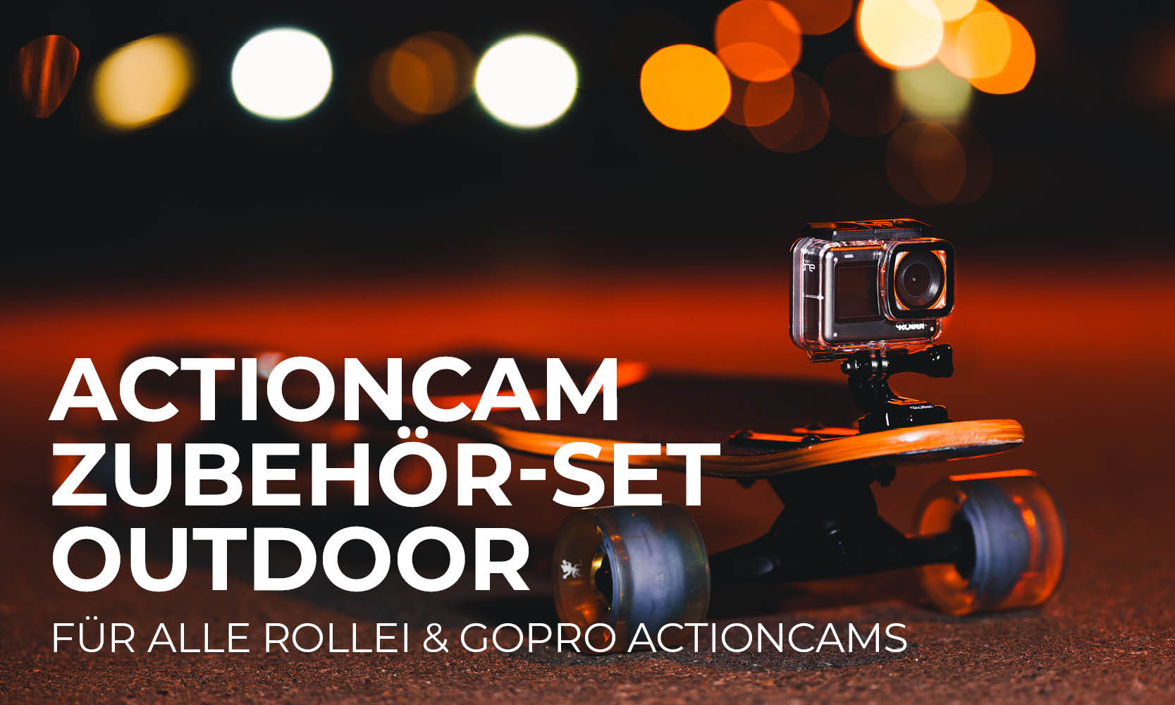 Actioncam Zubehör-Set Outdoor - für alle Rollei & GoPro Actioncams