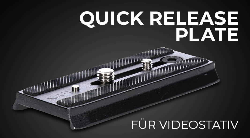 Quick release plate for video tripod