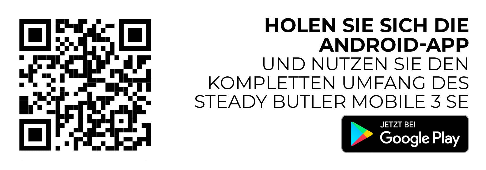 Download Android-App für Steady Butler Mobile 3 SE