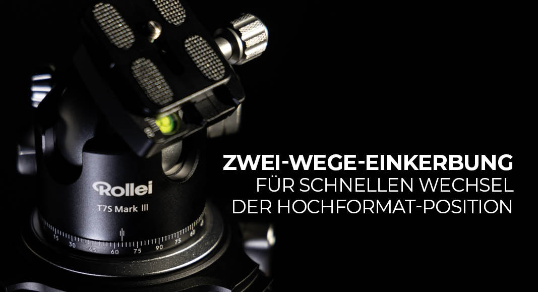 Zwei-Wege-Einkerbung für einen schnellen Wechsel der Hochformat-Position