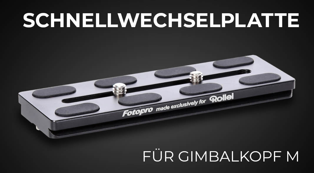 Quick release plate for the Rollei gimbal head M