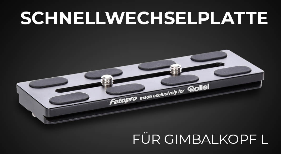 Schnellwechselplatte für den Rollei Gimbalkopf L