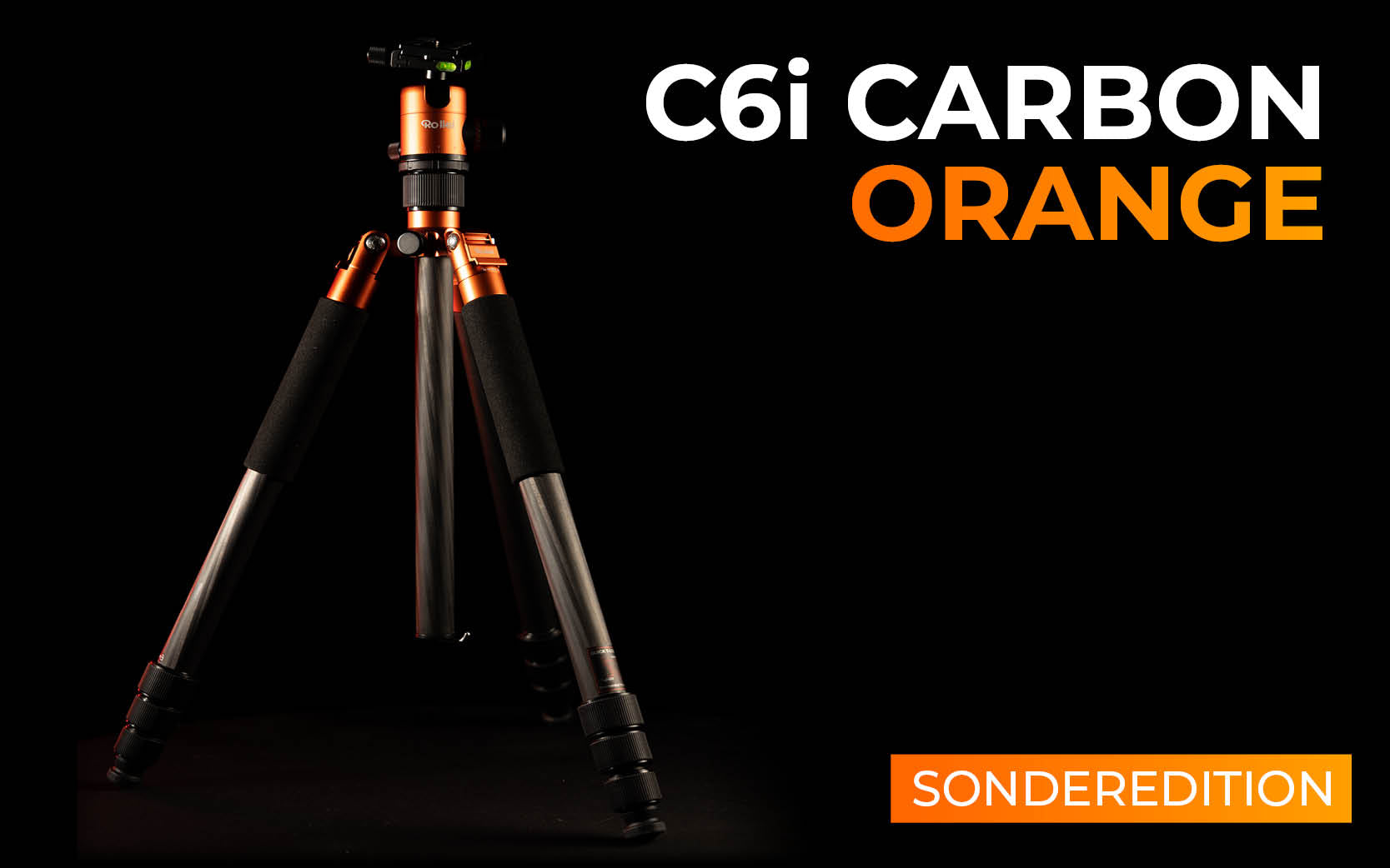 C6i Carbon-Stativ in Orange - Sonderedition