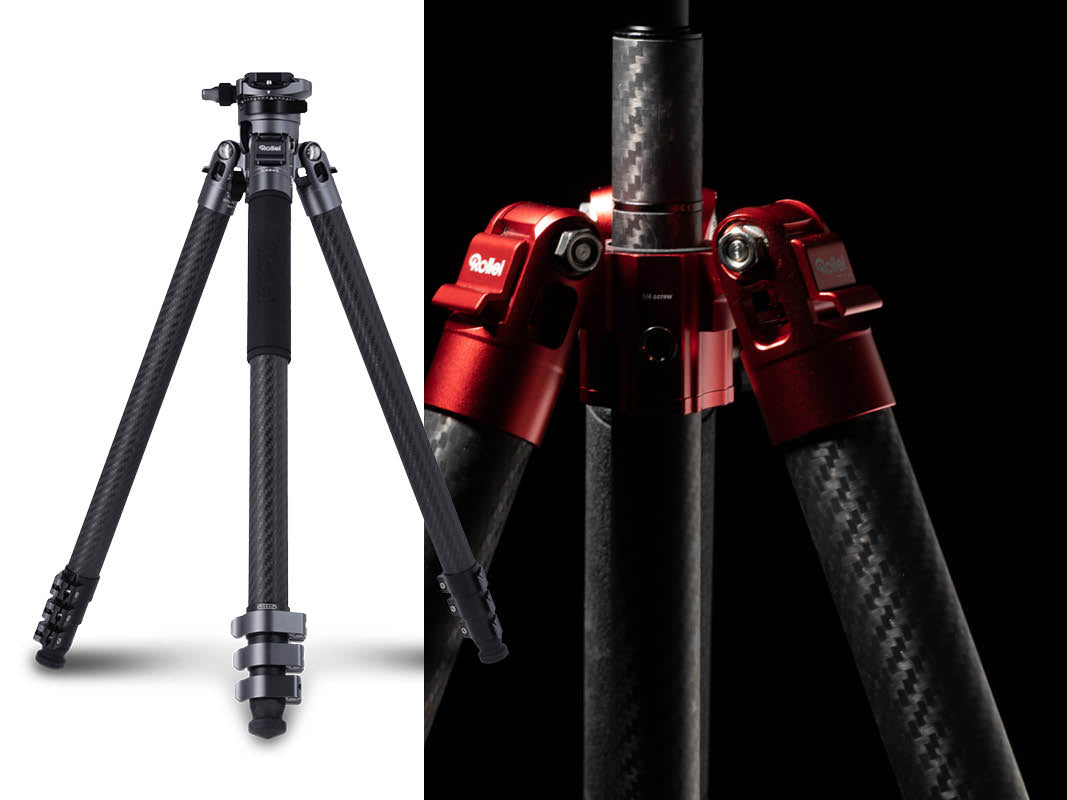 Ultra-light carbon tripod: only 1.36 kilograms for comfortable transport and stable handling