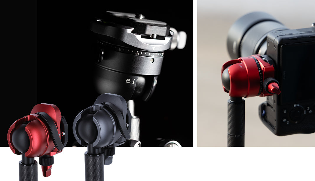 Simple record function: New ball head design with effortless locking function