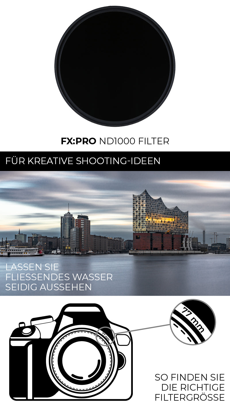 Der ND1000 F:X Pro Filter von Rollei
