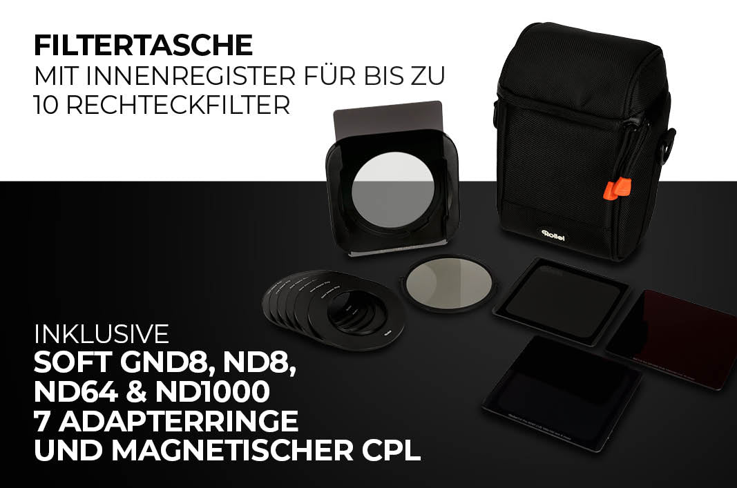 Lieferumfang F:X Pro Master Kit Rechteckfilter Mark III