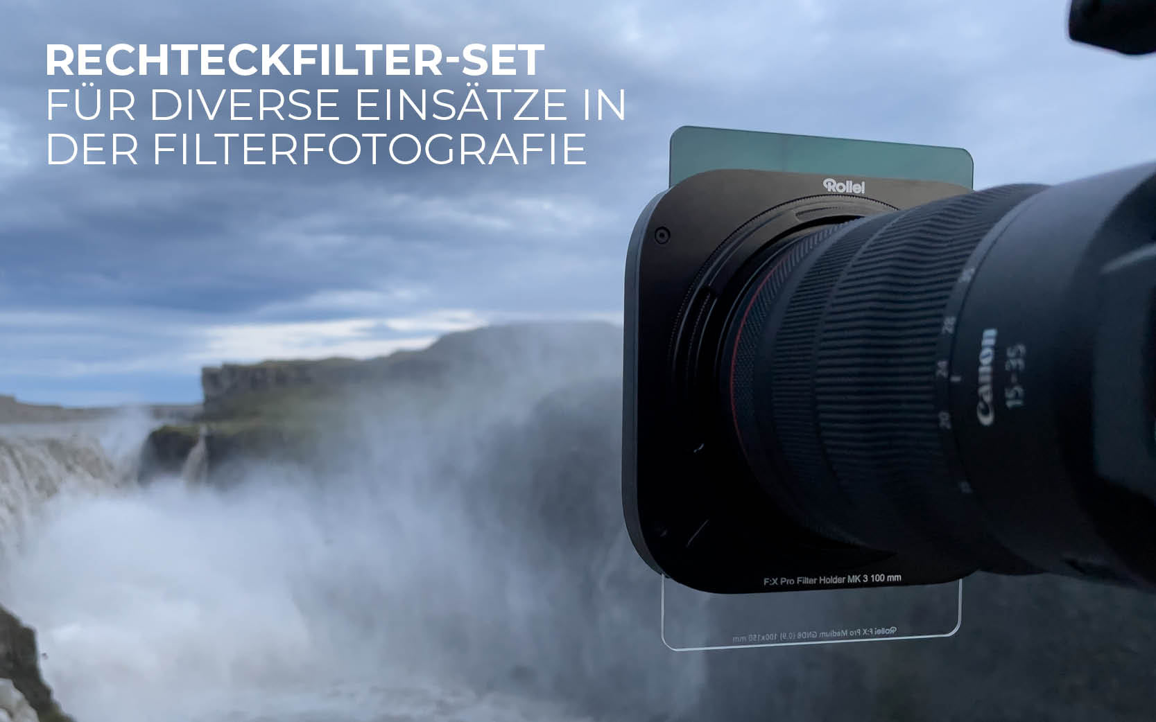 Rechteckfilter-Set für diverse Einsätze in der Filterfotografie