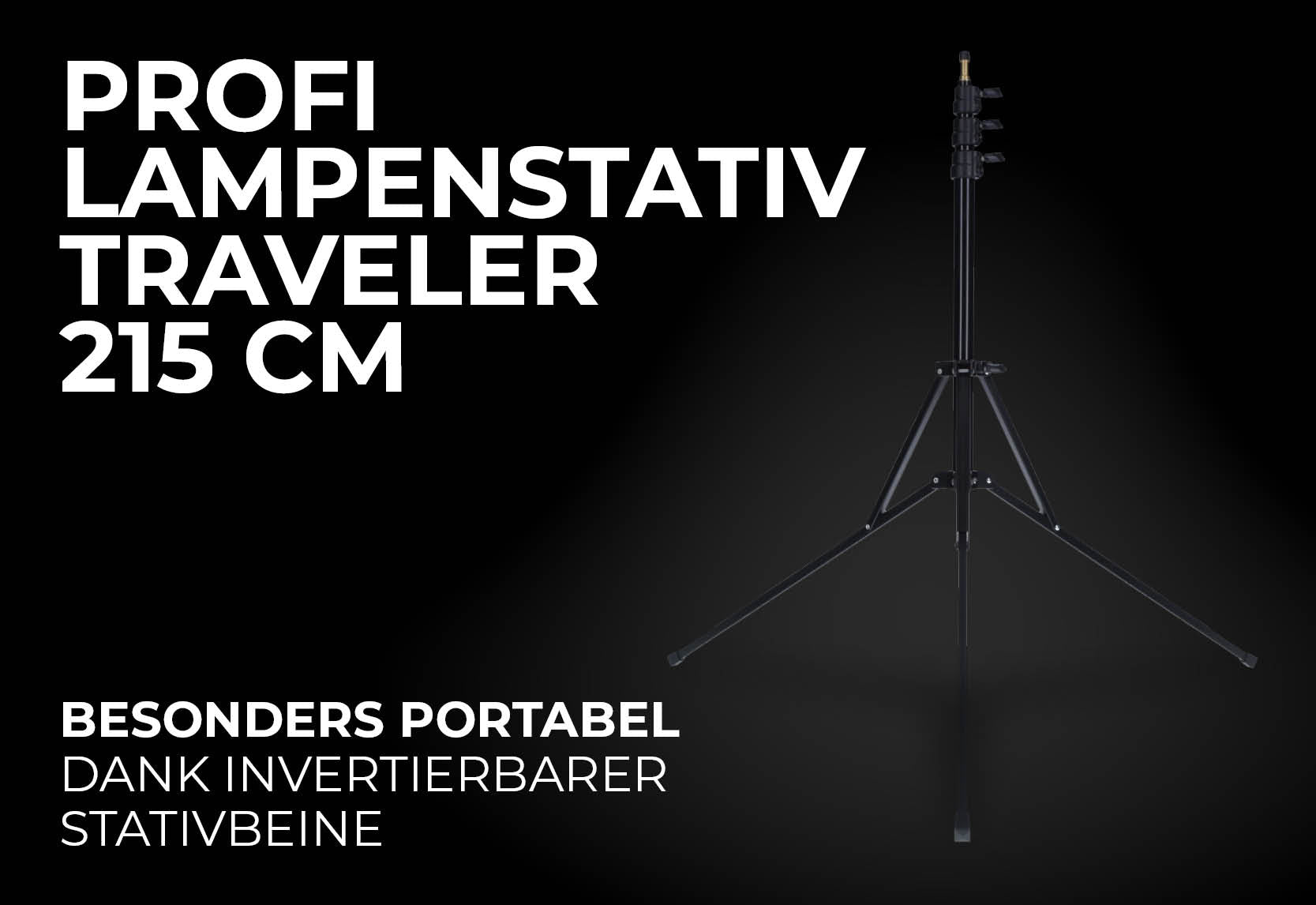 Professional lamp tripod Traveler 215 cm