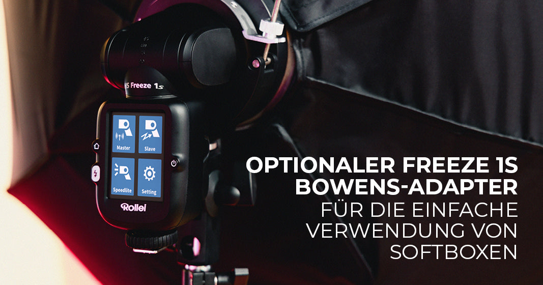 Optional erhältlicher Bowens-Adapter für den HS Freeze 1s Aufsteckblitz