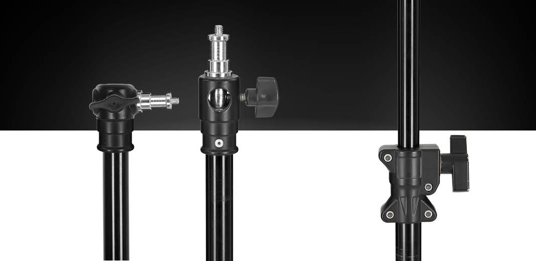 Umsteckbarer Spigot: 5/8-Zoll-Adapter mit 1/4- und 3/8-Zoll-Gewinde