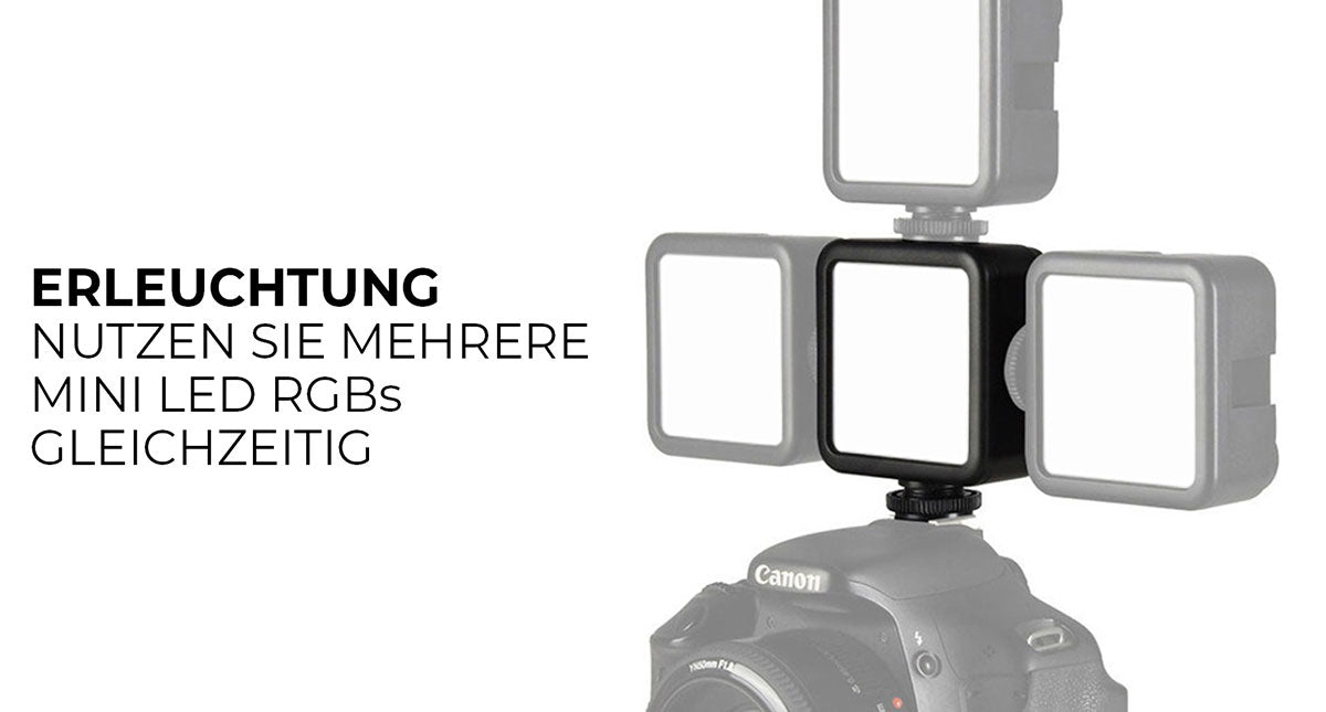 Nutzen Sie ganz einfach mehrere LUMIS Mini LED RGBs gleichzeitig