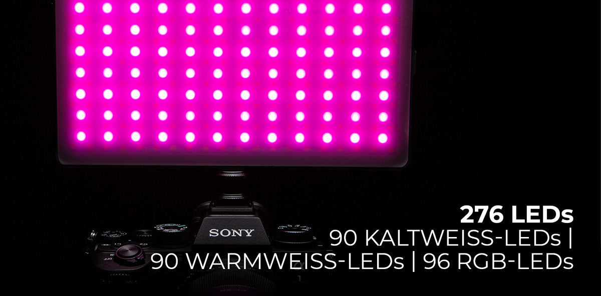 Kleines LED RGB Dauerlicht mit 276 LEDs