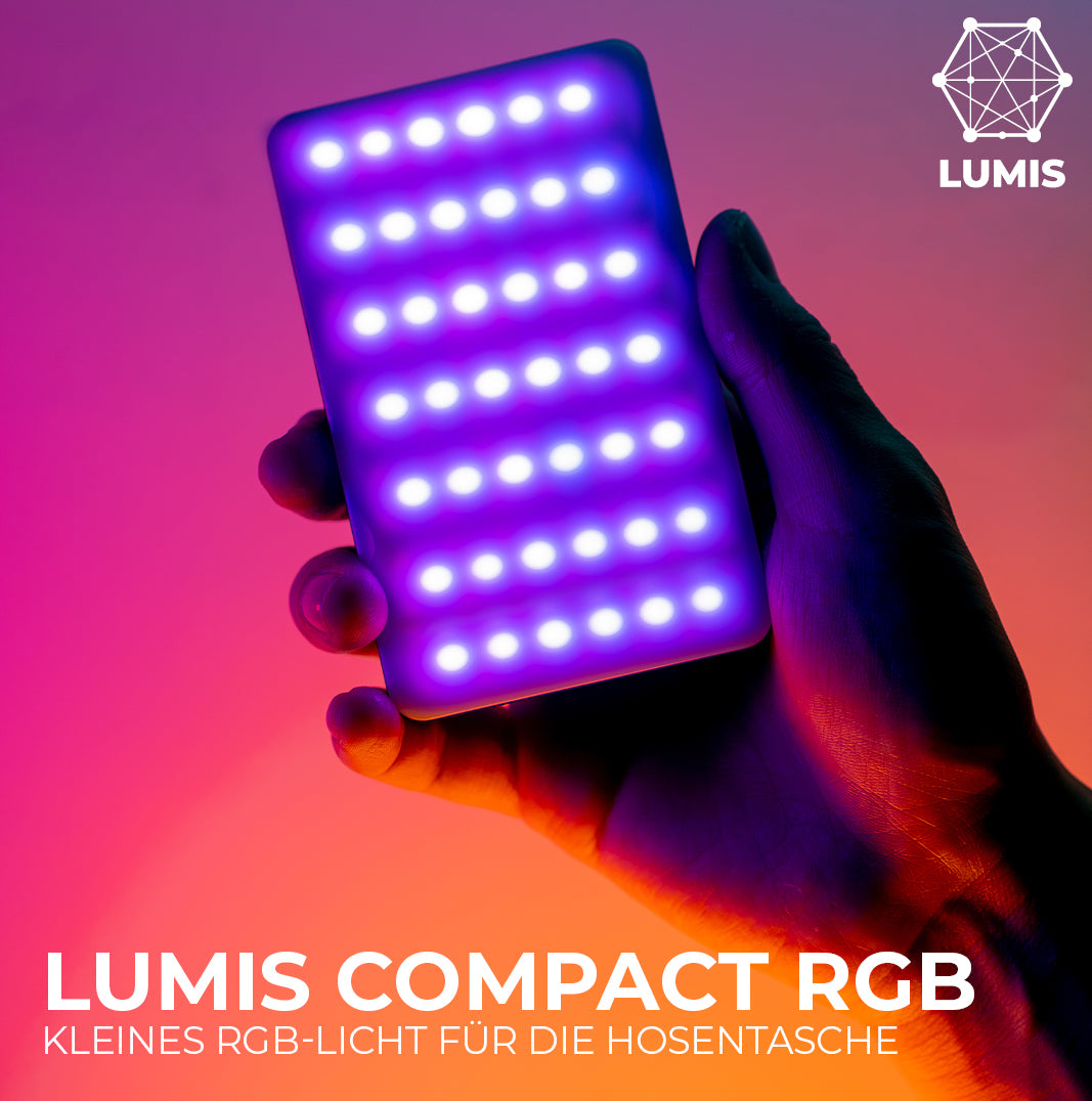 LUMIS Compact RGB - Kleines RGB LED-Licht für die Hosentasche