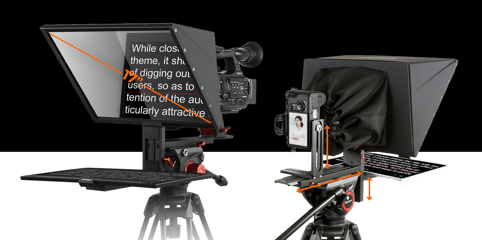 DesView TP170 - Teleprompter for 17 "tablets