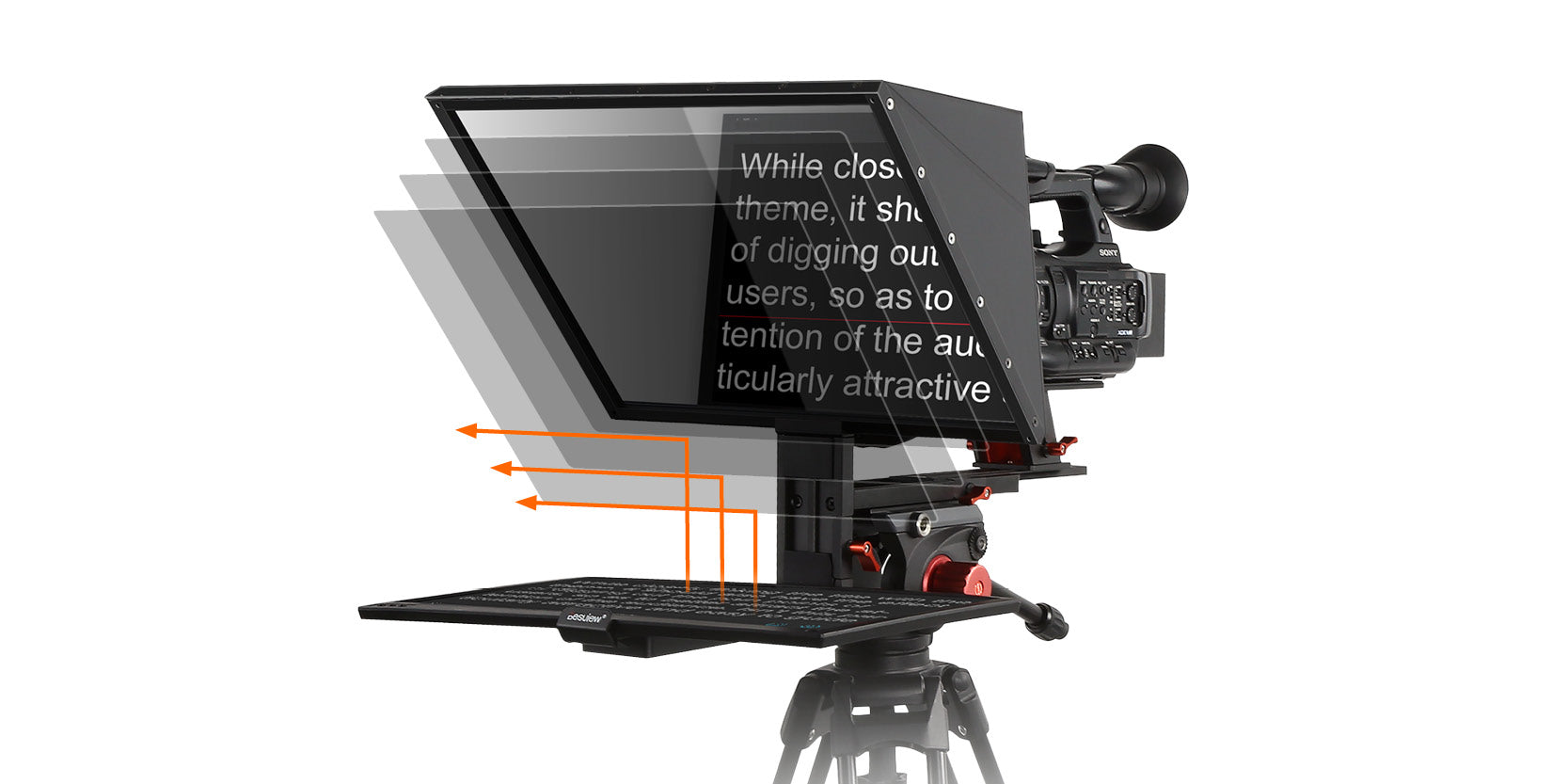 DesView TP170 - Teleprompter for 17 "tablets