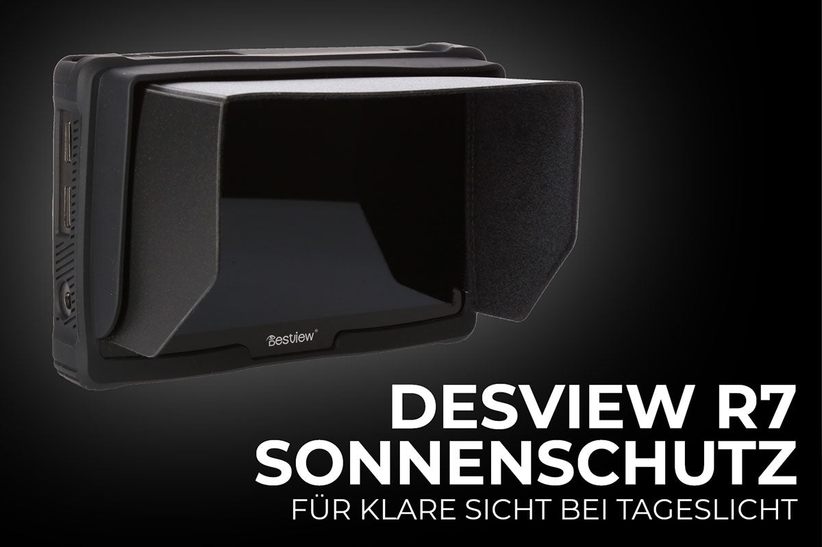 Sonnenschutz für den Field-Monitor Desview R7 Plus