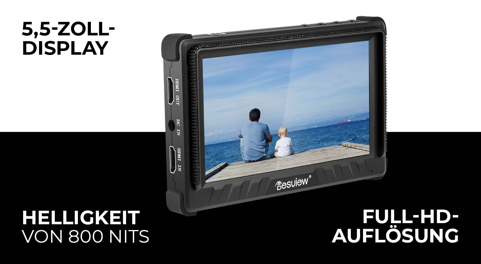 Field-Monitor mit 5,5 Zoll Display und Full-HD-Auflösung