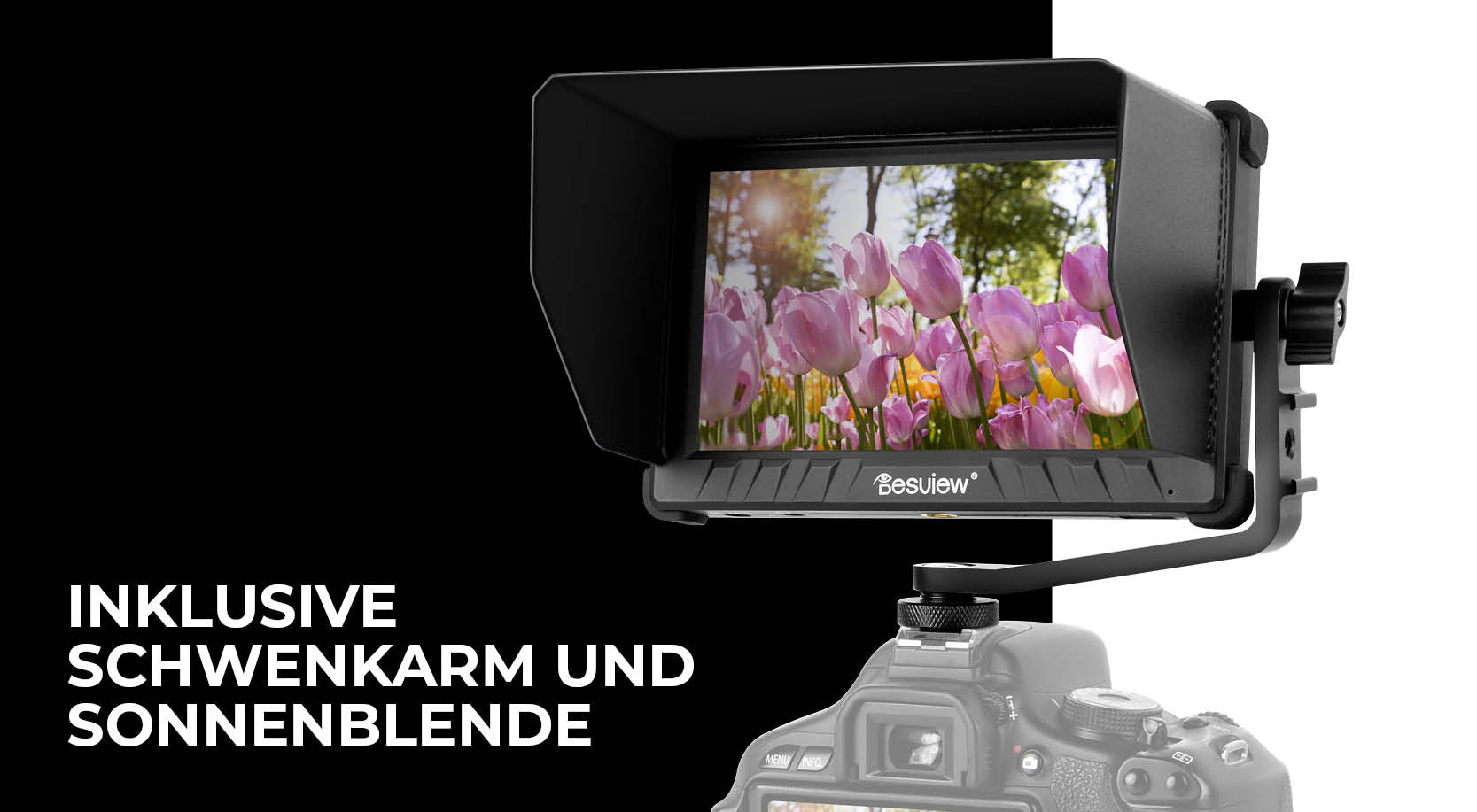 Desview P5II - Field-Monitor mit Schwenkarm