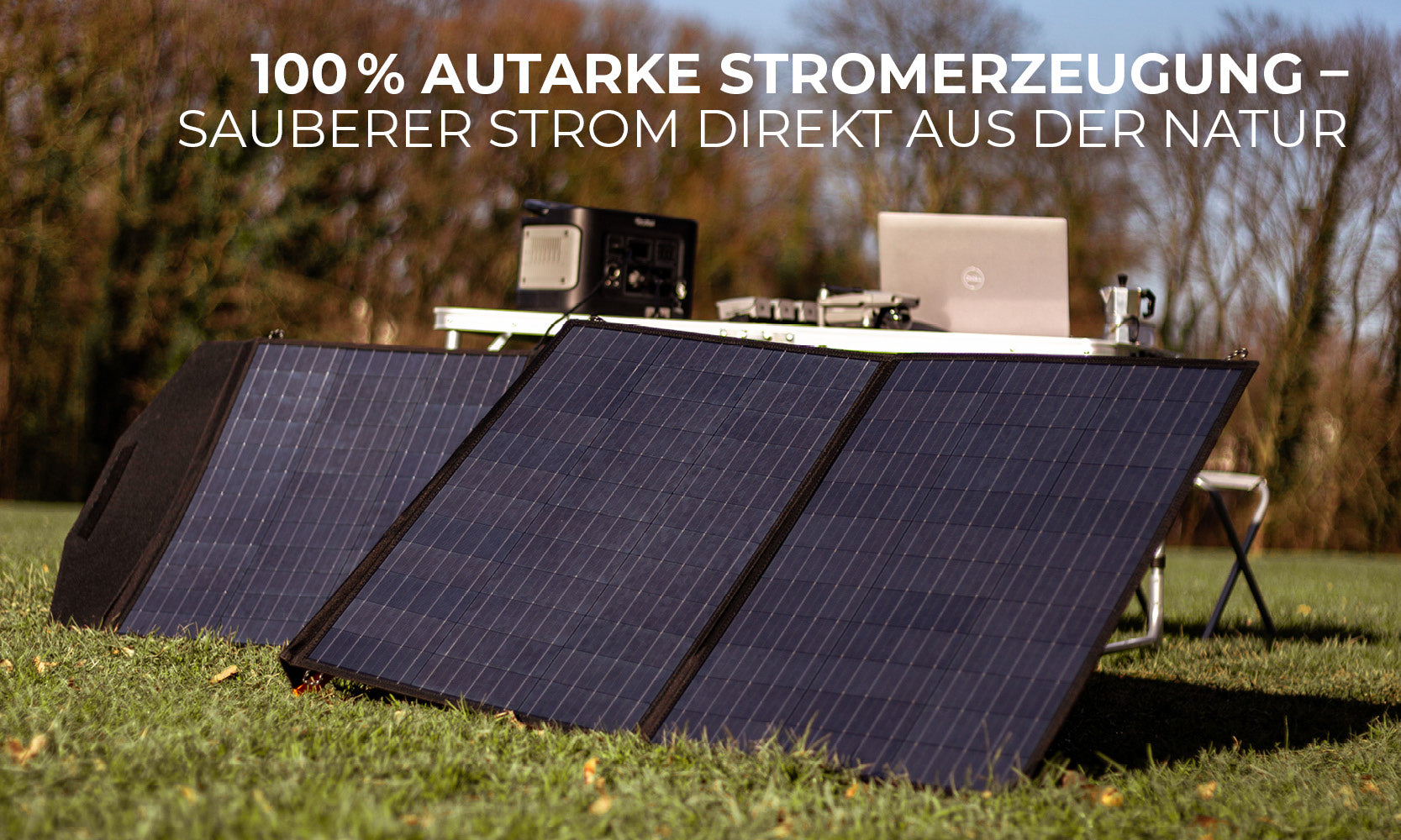 100% autarke Stromerzeugung - sauberer Strom direkt aus der Natur