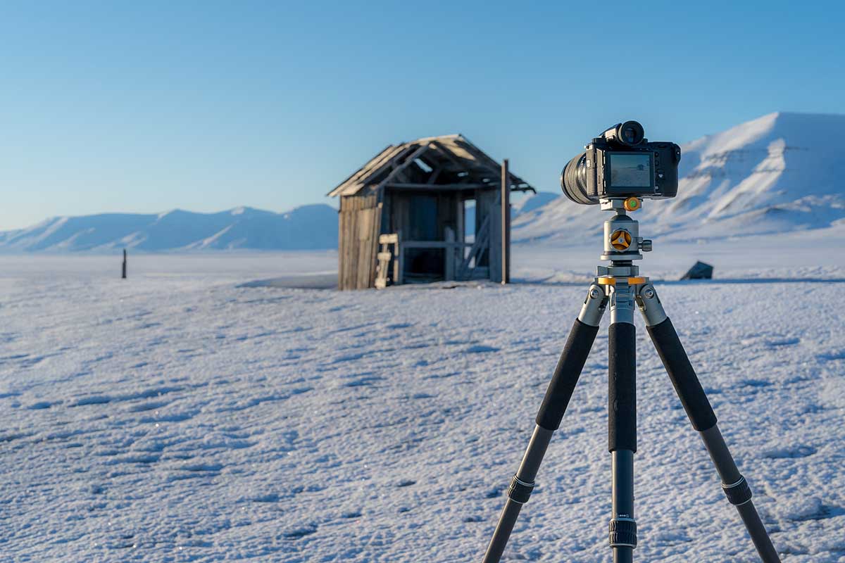 Shooting verfallende Nothütte