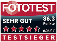 Fototest Testlogo Sehr gut Compact Traveler No. 1 Stativ