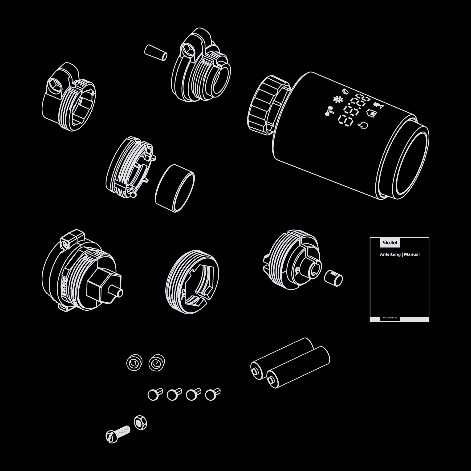 Illustration scope of delivery Smart thermostat