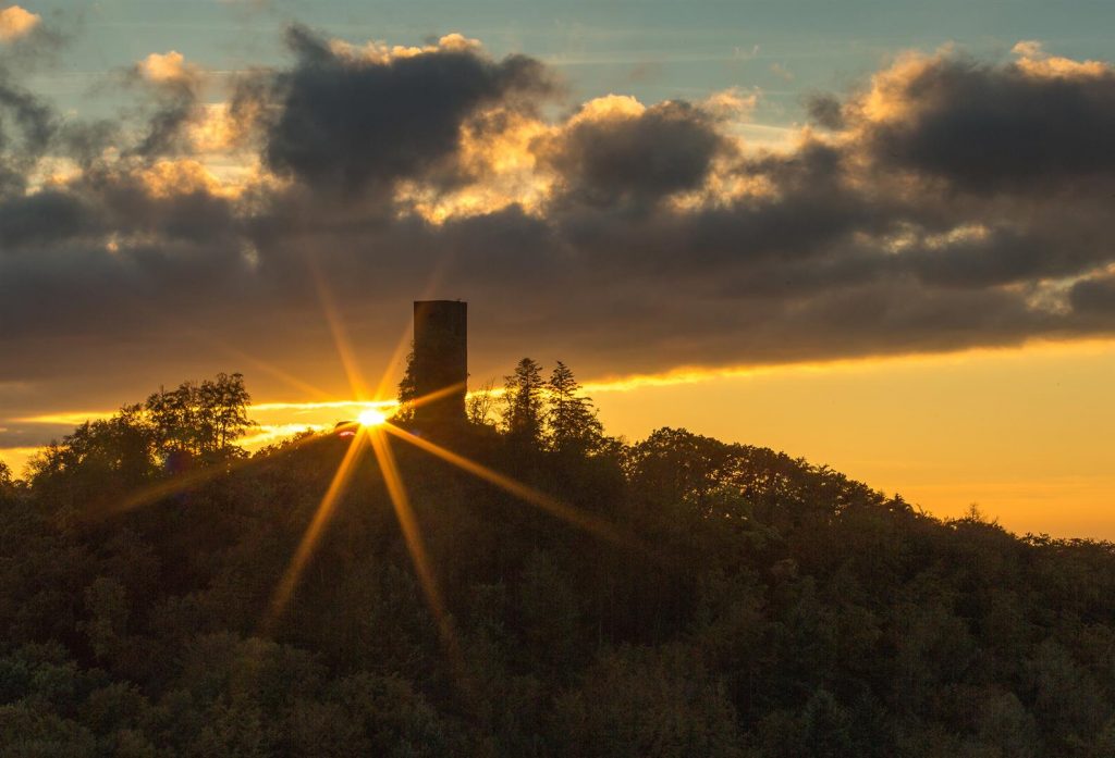 Lichtstrahlen Landschaftsfotografie