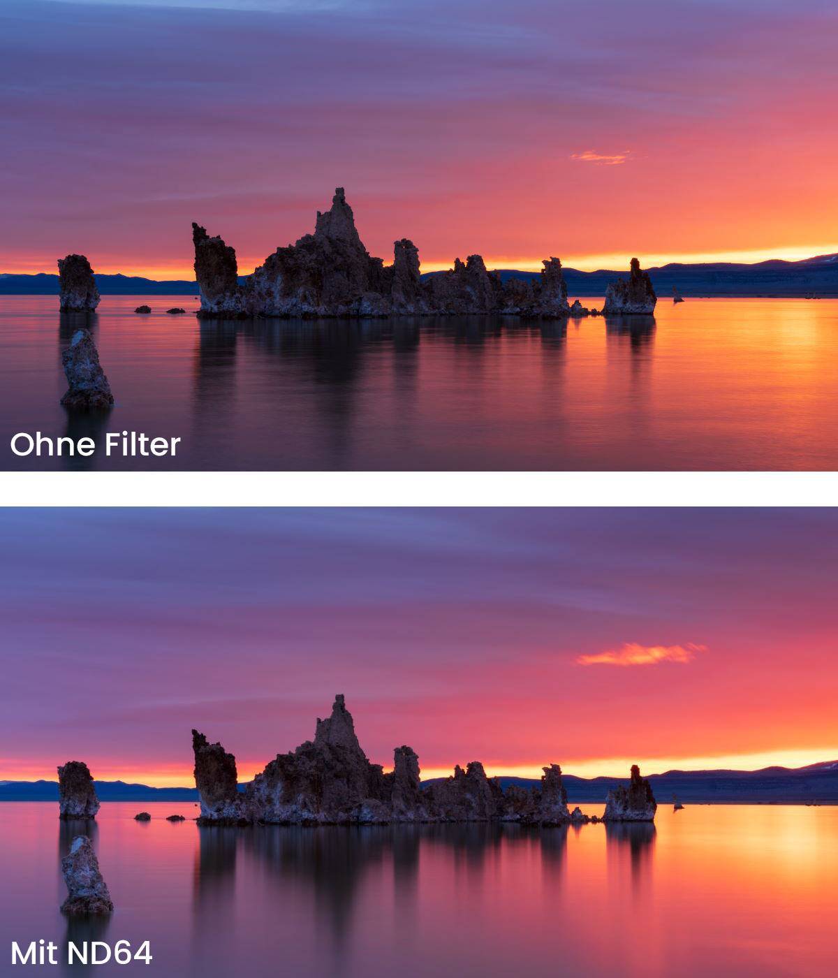 Mono Lake Vergleichsbild Filter