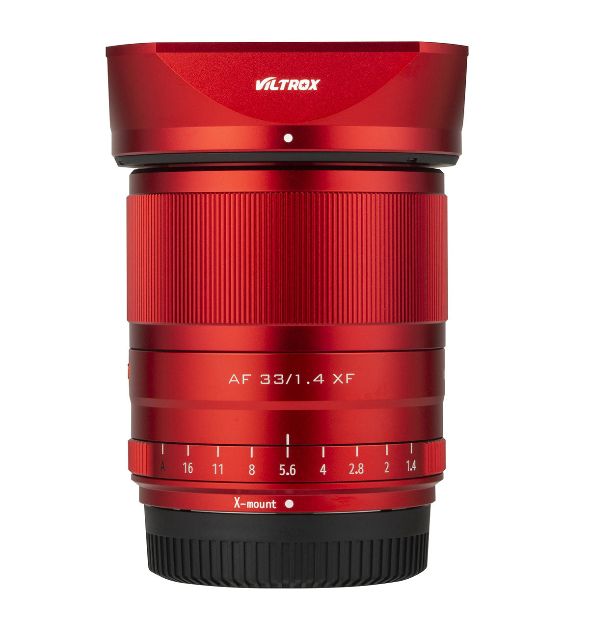 Produktabbildung Viltrox-Objektiv 23 mm in Rot für Fuji X