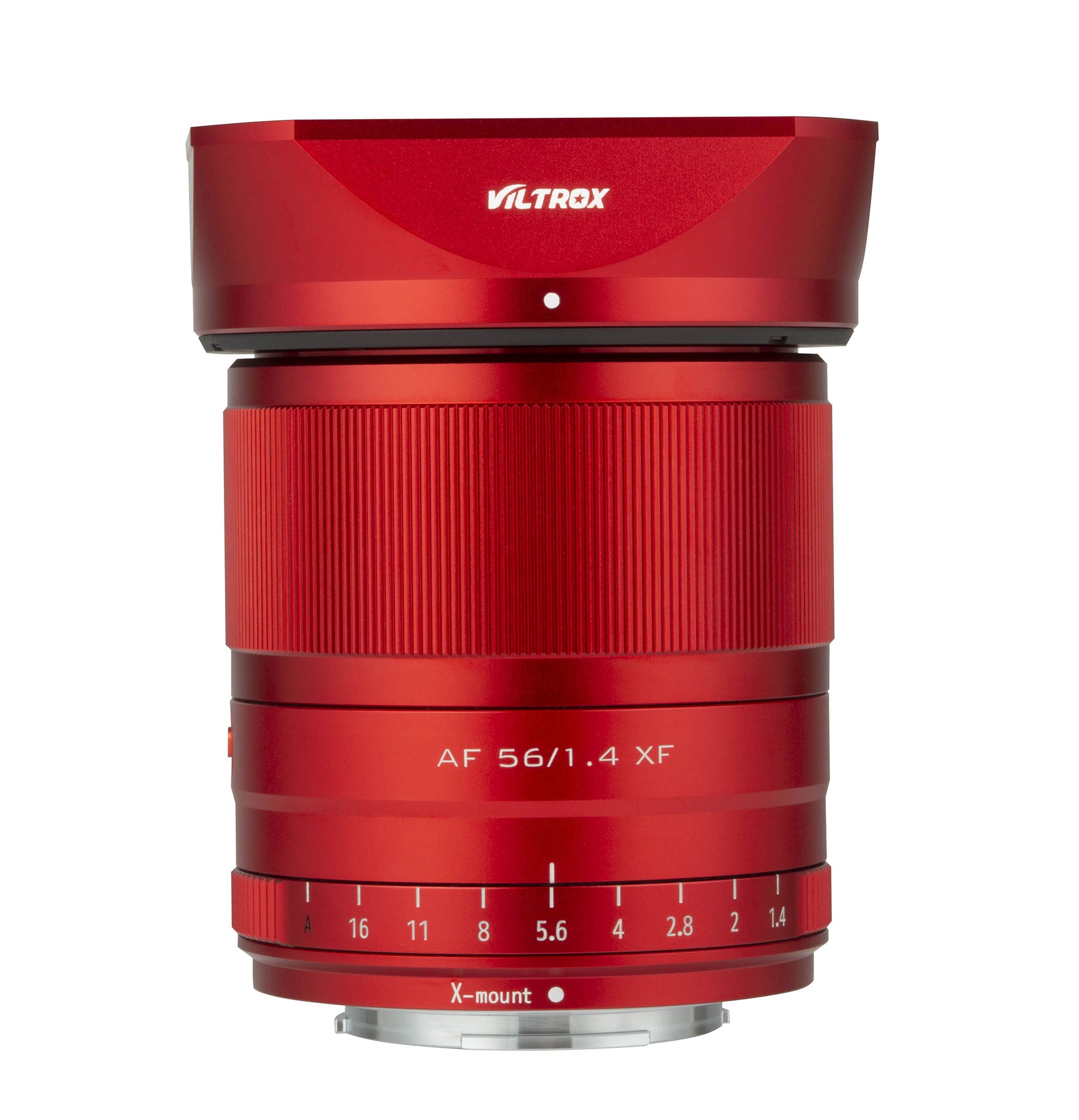 Produktabbildung Viltrox-Objektiv 56 mm in Rot für Fuji X