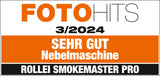 Fotohits Testsiegel Smokemaster Pro von Rollei