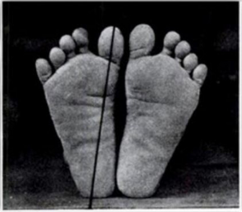 pés calçado barefoot respeitador normal