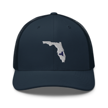 Load image into Gallery viewer, Embroidered Florida Life with New York Roots Trucker Cap - Southern Yankee