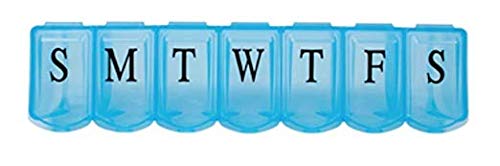 Ultra Bubble lok 7-day Pill Organizer By Apex Healthcare (Colors May Vary)
