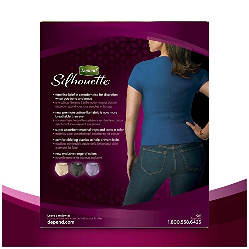 Depend Silhouette Incontinence Underwear For Women, Maximum Absorbency, Disposable, Large/Extra Larg