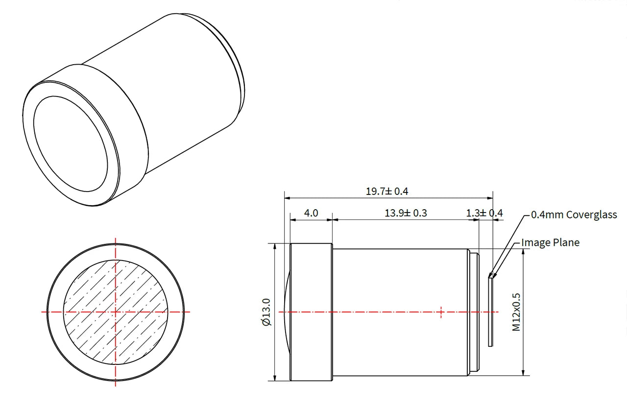 Un objectif M12 de 18 mm pour les applications de téléobjectif