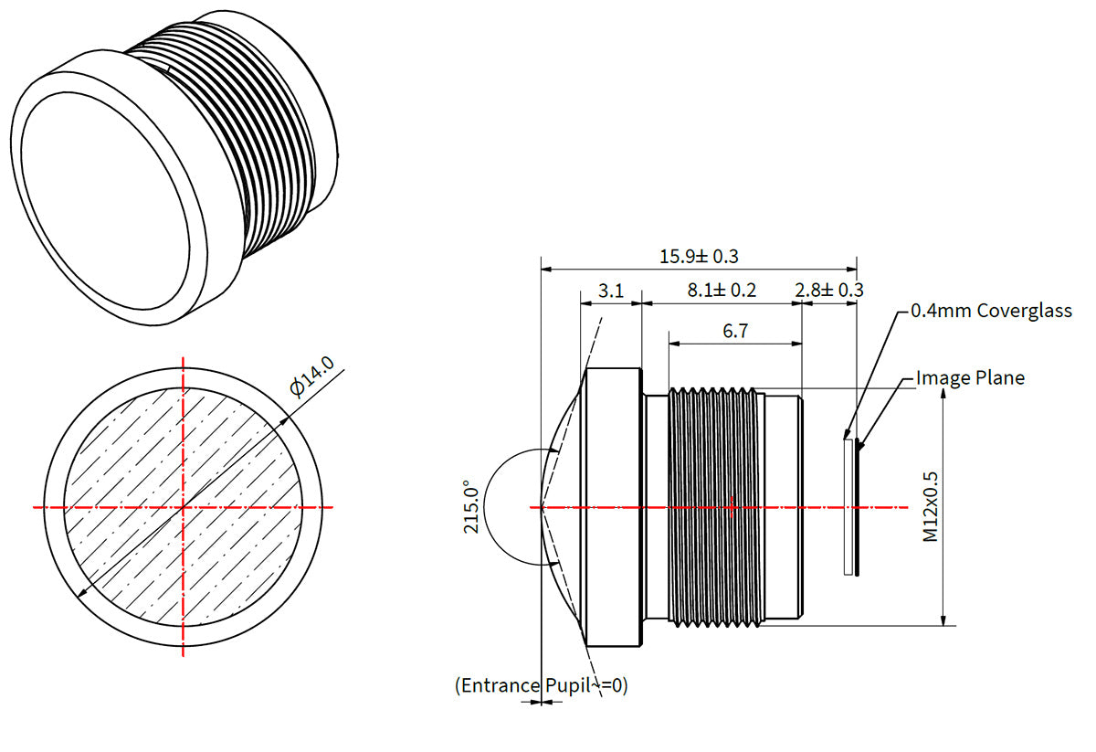 M12 Fisheye-Objektive