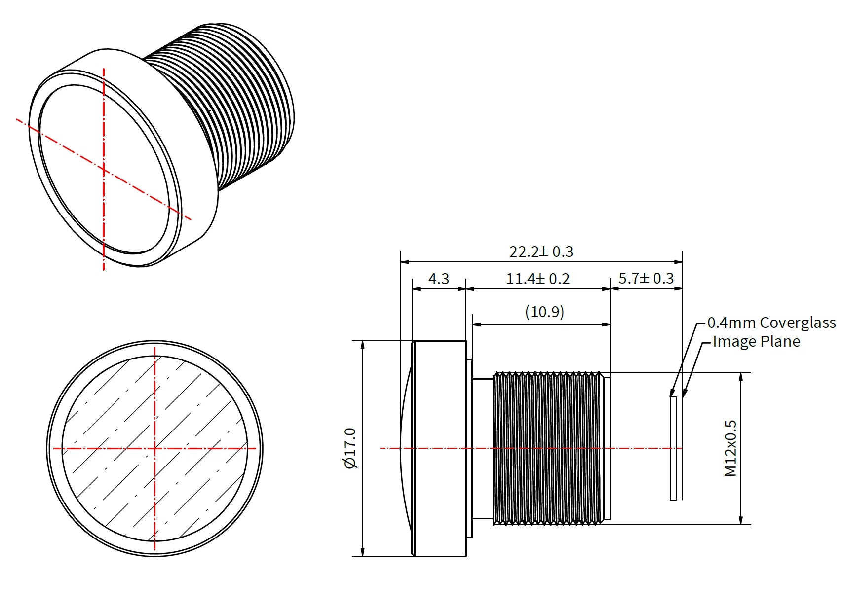 IMX477 GoPro Fisheye Replacement for IMX477 M12 Lens