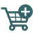 A shopping cart icon