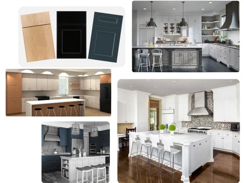 White and Gray Kitchen, White Shaker kitchen, and Navy Kitchen