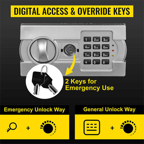Extra Large Heavy Duty Portable Locking Digital Safe Digital Lock