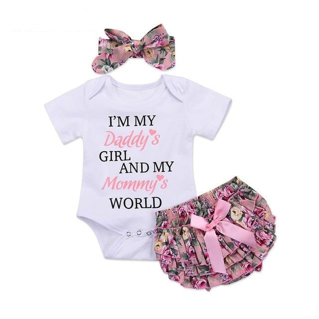 Daddy's Girl Mommy's World Baby Outfit – Madeinhvn Ltd