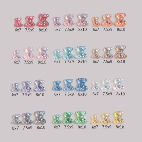  Palksky 160 Pcs Nail Charms 3d, Gummy Bear Nail Charms for Nail  Decoration, Kawaii Nail Charms for Nail Art Supplies (8 Colors) : Beauty &  Personal Care